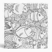 Inspired School Of Fish 3 Ring Binder | Zazzle
