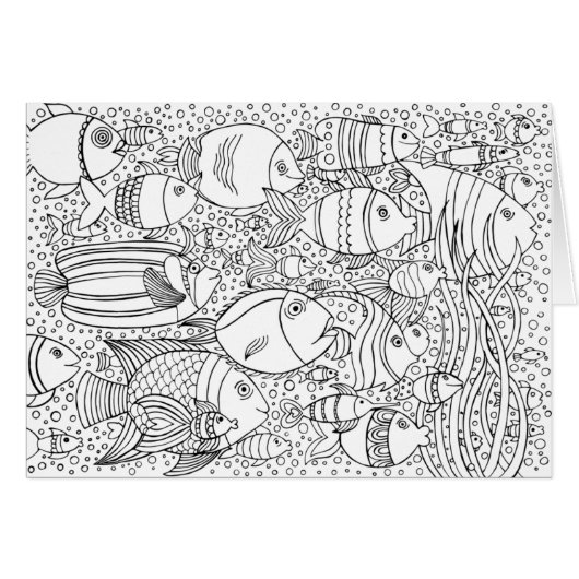 Inspired School Of Fish Cards (Front Horizontal)