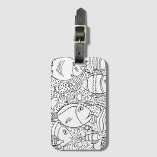 Inspired School Of Fish Luggage Tag