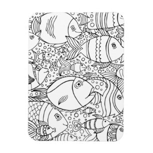 Inspired School Of Fish Magnet
