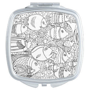 Inspired School Of Fish Makeup Mirror
