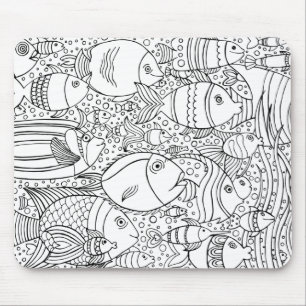 Inspired School Of Fish Mouse Pad