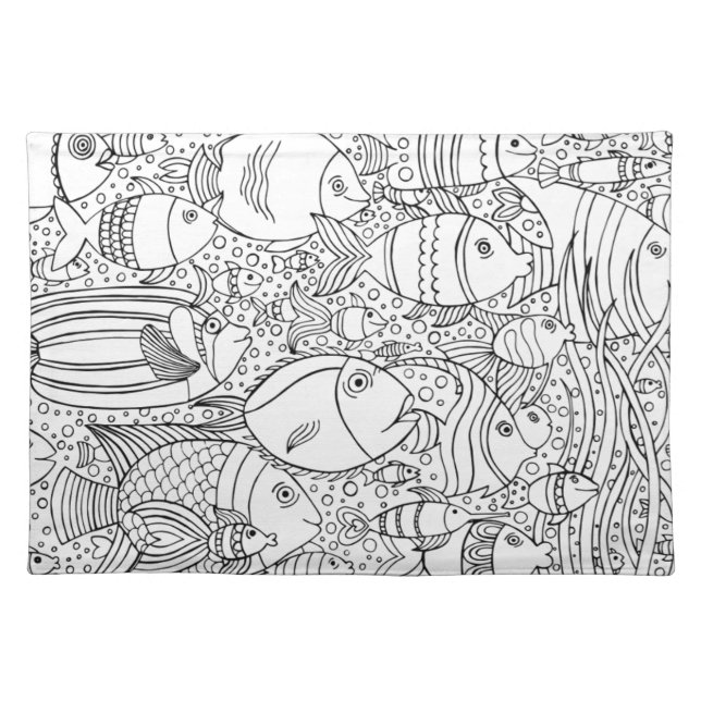 Inspired School Of Fish Placemat (Front)