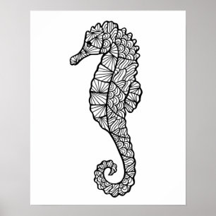 Inspired Sea Horse 2 Poster