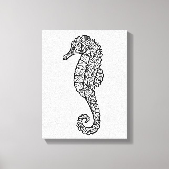 Inspired Sea Horse 6 Canvas Print (Front)