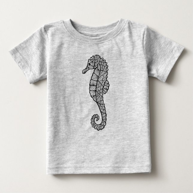 Inspired Sea Horse Baby T-Shirt (Front)