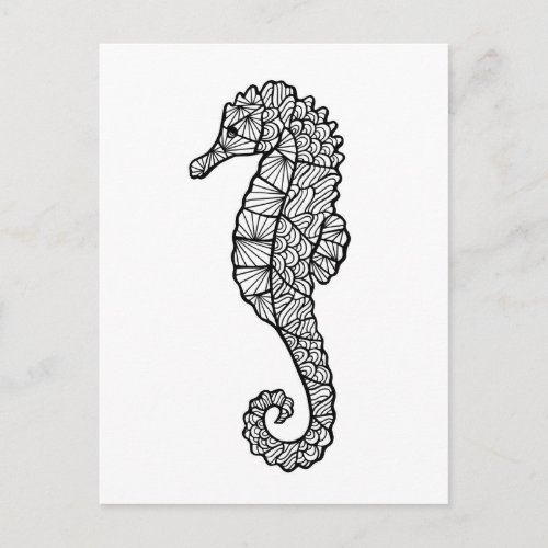 Inspired Sea Horse Postcard