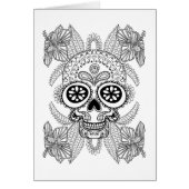 Inspired Skull In Flowers (Front)