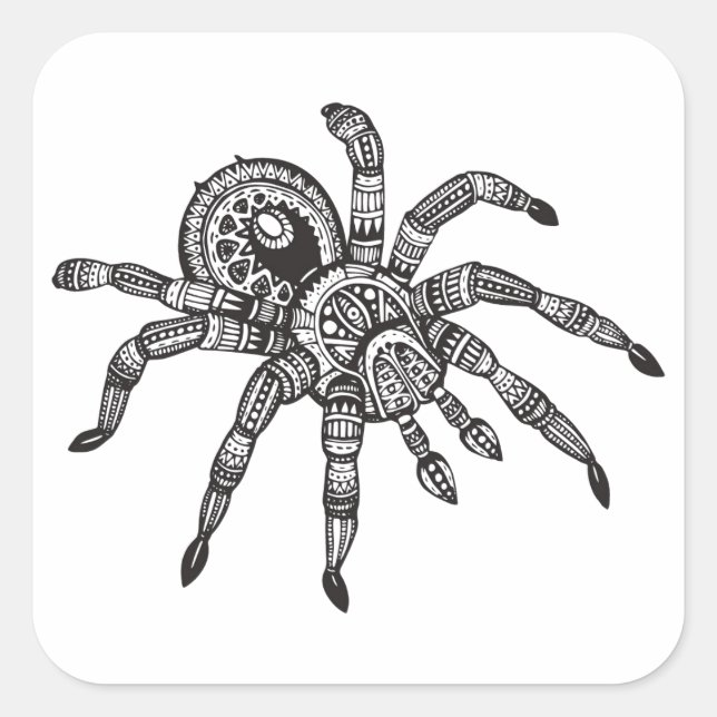 Inspired Spider Square Sticker (Front)