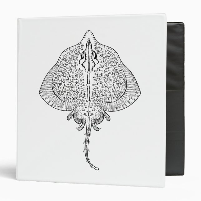 Inspired Stingray Totem 3 Ring Binder (Front/Inside)