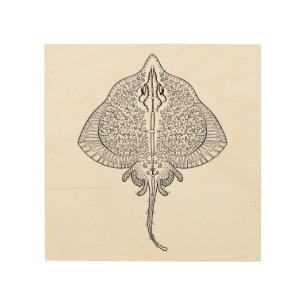 Inspired Stingray Totem 5 Wood Wall Art