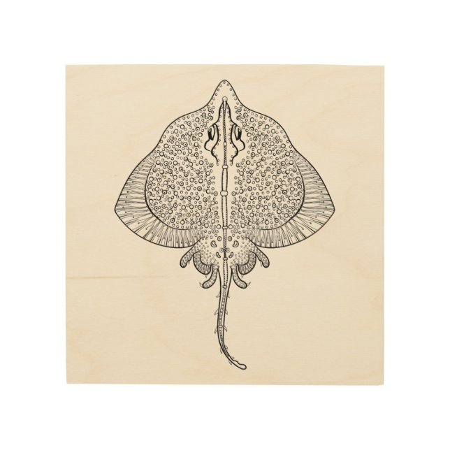 Inspired Stingray Totem 5 Wood Wall Art (Front)