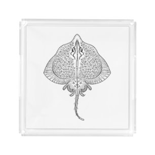 Inspired Stingray Totem Acrylic Tray