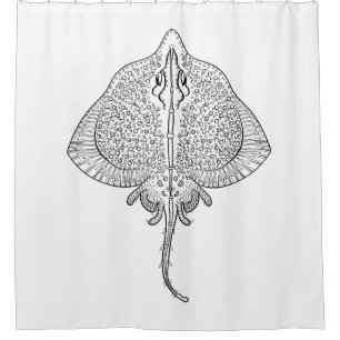 Inspired Stingray Totem Shower Curtain