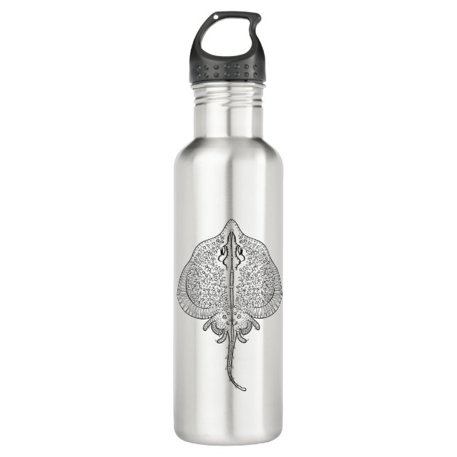 Inspired Stingray Totem Water Bottle (Front)