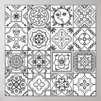 Inspired Talavera Pattern 2 Poster