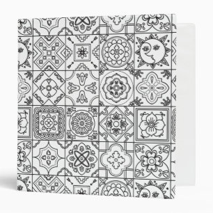 Inspired Talavera Pattern 3 Ring Binder