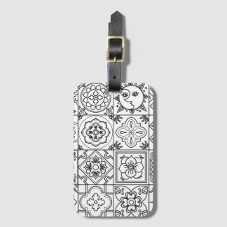 Inspired Talavera Pattern Luggage Tag