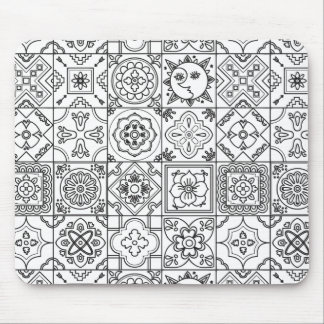 Inspired Talavera Pattern Mouse Pad