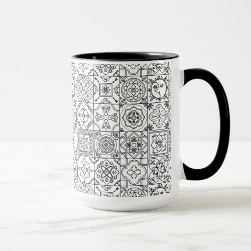 Inspired Talavera Pattern Mug