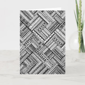 Inspired Tribal Art Pattern Card