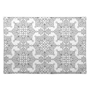 Inspired Tribal Artsy Pattern Cloth Placemat
