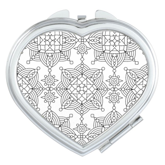 Inspired Tribal Artsy Pattern Vanity Mirror (Front)