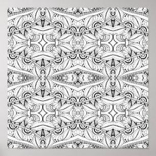 Inspired Tribal Design 2 Poster