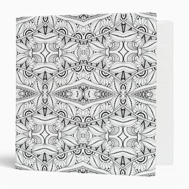 Inspired Tribal Design 3 Ring Binder (Front/Inside)