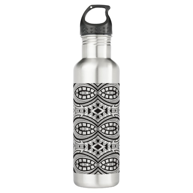 Inspired Tribal Drawing Water Bottle (Front)