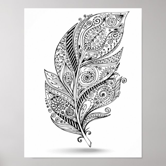 Inspired Tribal Feather 2 Poster (Front)