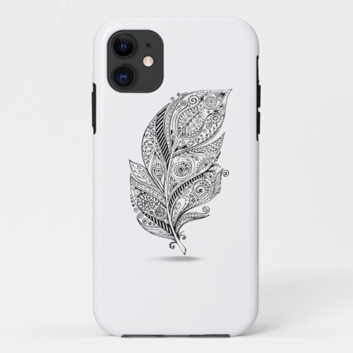 Inspired Tribal Feather iPhone 11 Case
