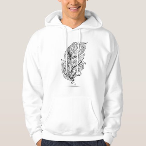 Inspired Tribal Feather Hoodie
