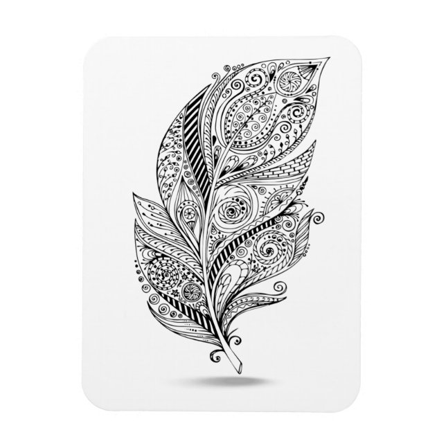 Inspired Tribal Feather Magnet (Vertical)