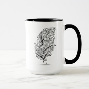 Inspired Tribal Feather Mug