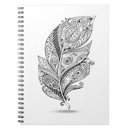 Inspired Tribal Feather Notebook