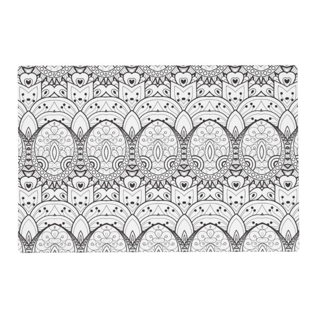 Inspired Tribal Illustration Placemat (Front)