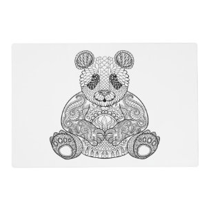Inspired Tribal Panda Placemat