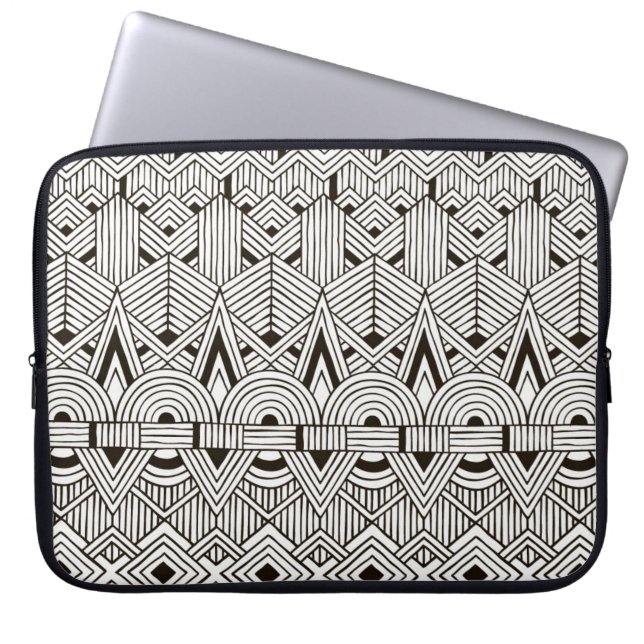 Inspired Tribal Pattern Laptop Sleeve (Front)