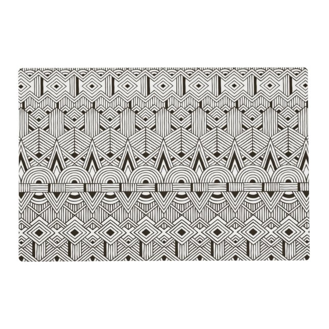 Inspired Tribal Pattern Placemat (Front)