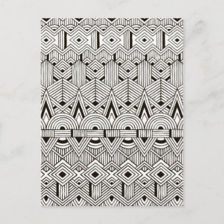 Inspired Tribal Pattern Postcard