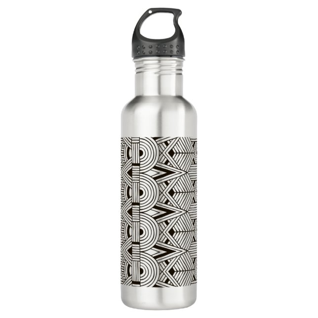 Inspired Tribal Pattern Water Bottle (Front)