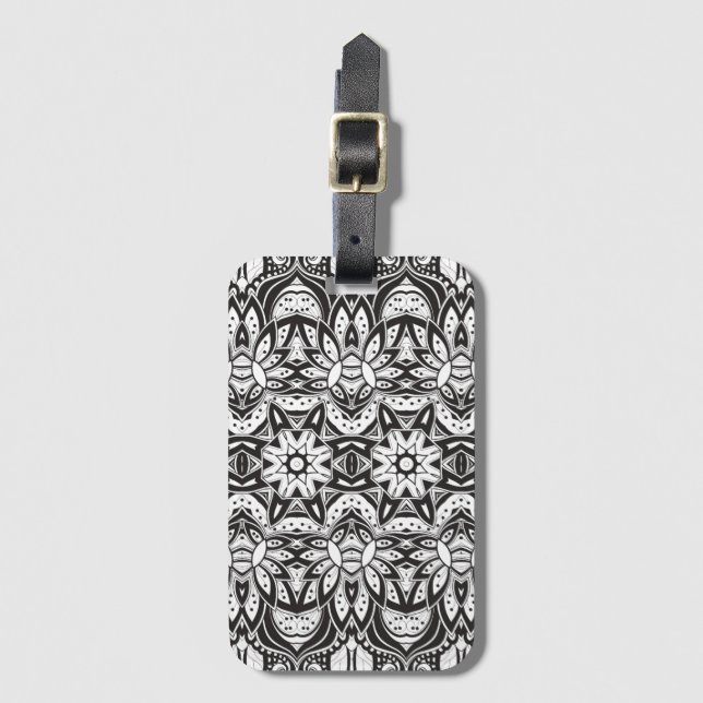 Inspired Tribal Style  Illustration Luggage Tag (Front Vertical)