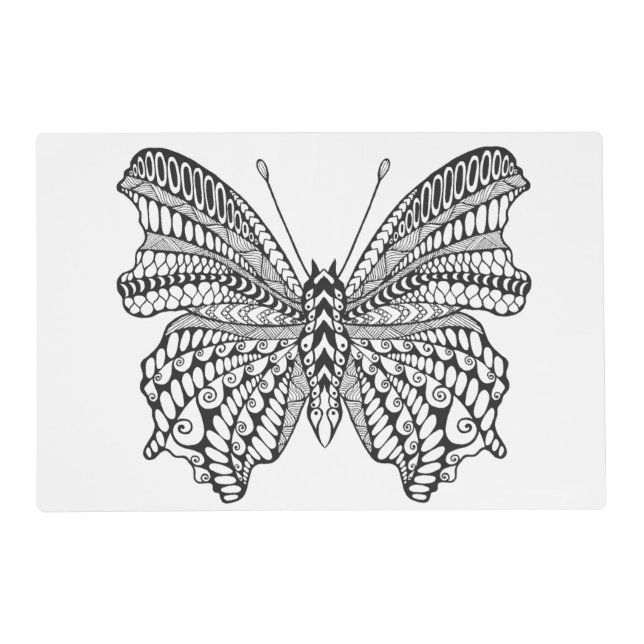 Inspired Tropical Butterfly Placemat (Front)