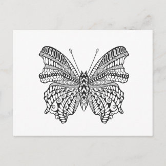 Inspired Tropical Butterfly Postcard