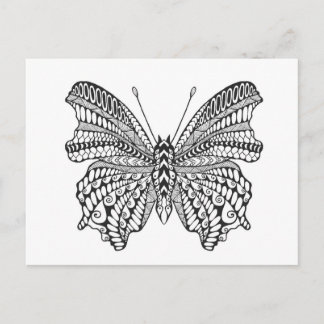 Inspired Tropical Butterfly Postcard