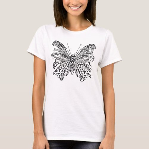 Inspired Tropical Butterfly T_Shirt