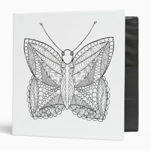 Inspired Tropical Design Butterfly Binder