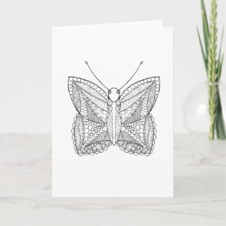 Inspired Tropical Design Butterfly Card