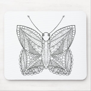 Inspired Tropical Design Butterfly Mouse Pad